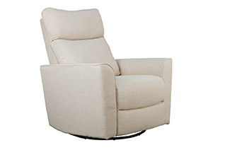 Crosby Upholstered Comfort Rocker Glider in Canvas